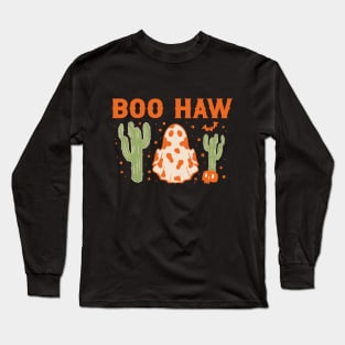 Boo Haw orange Long Sleeve T-Shirt